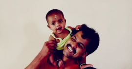 Diya-amdiya.com-Fathers Day-Playing with Appa
